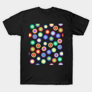 multicolored flowers T-Shirt